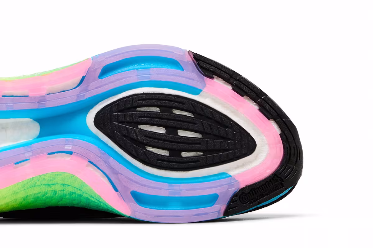 adidas UltraBoost 22 Black Multi Gradient, view 6