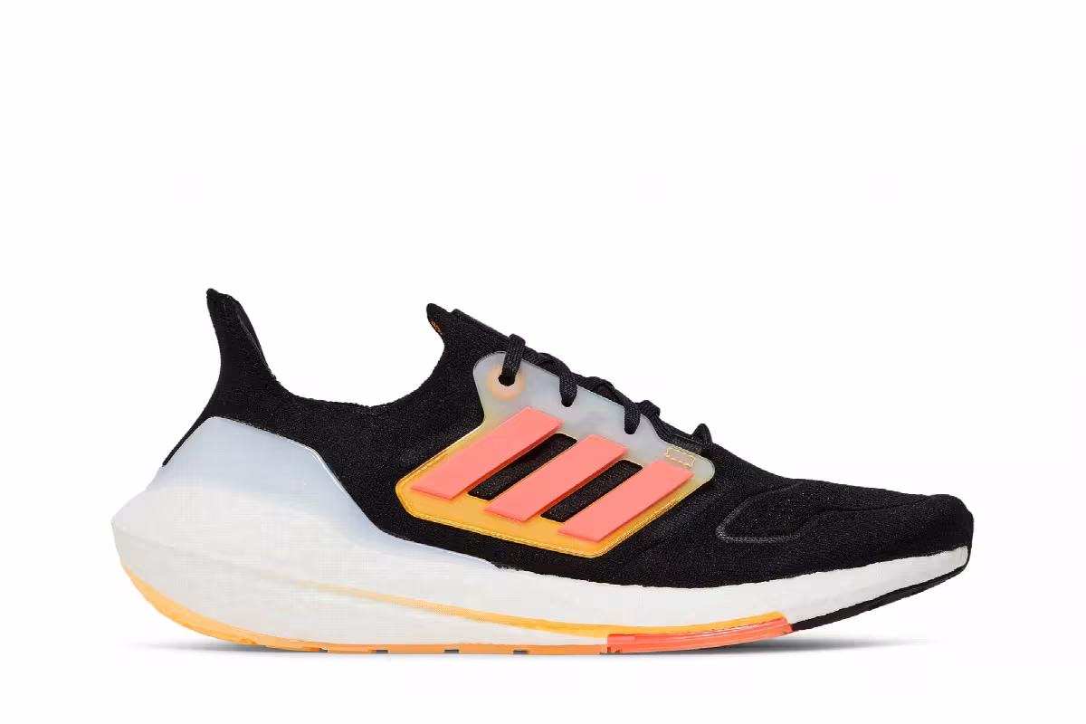 adidas UltraBoost 22 Black Flash Orange, view 2