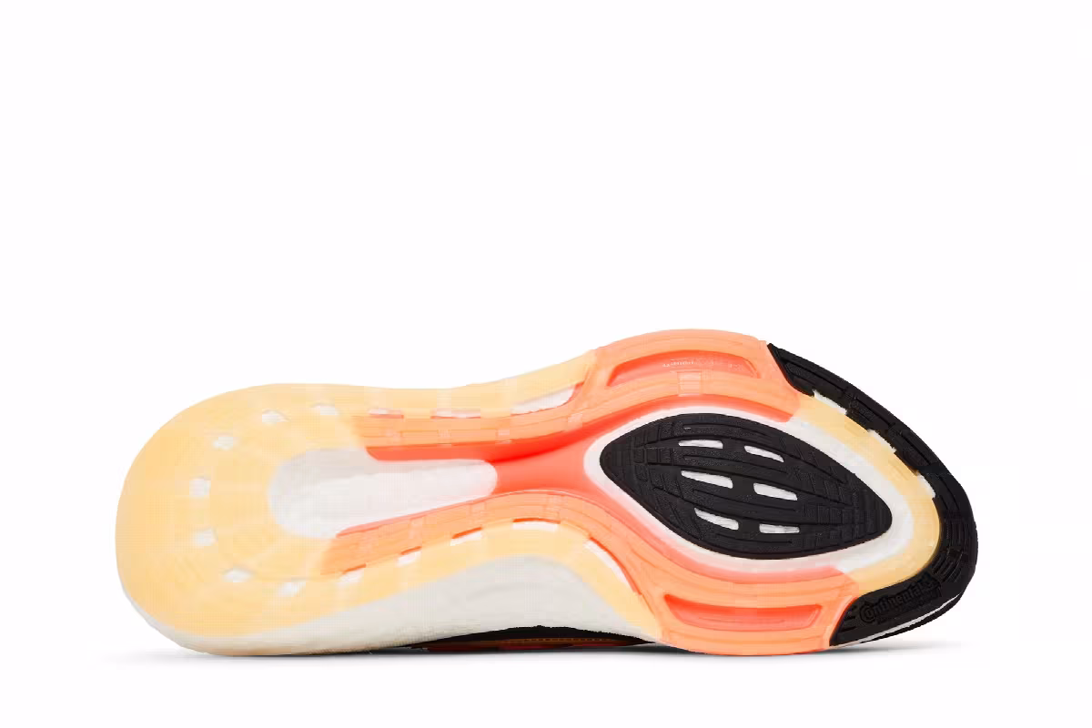 adidas UltraBoost 22 Black Flash Orange, view 5