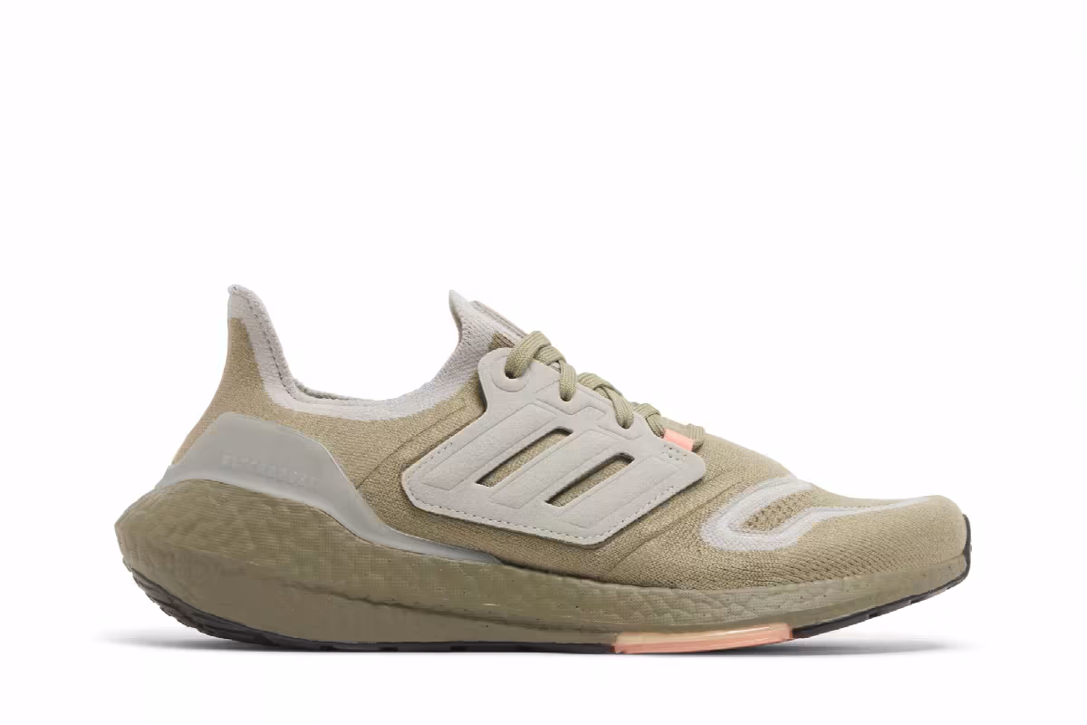 adidas UltraBoost 22 Orbit Green Beam Orange, view 2