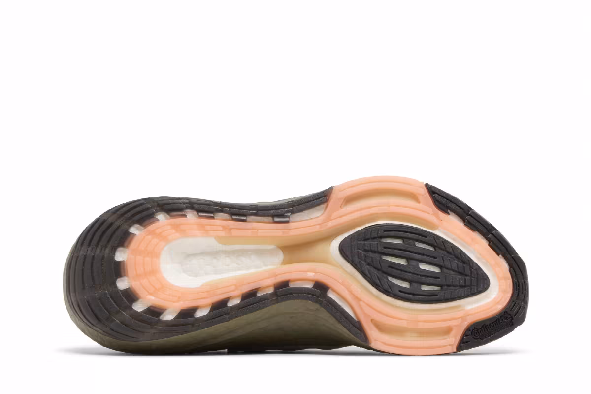 adidas UltraBoost 22 Orbit Green Beam Orange, view 5