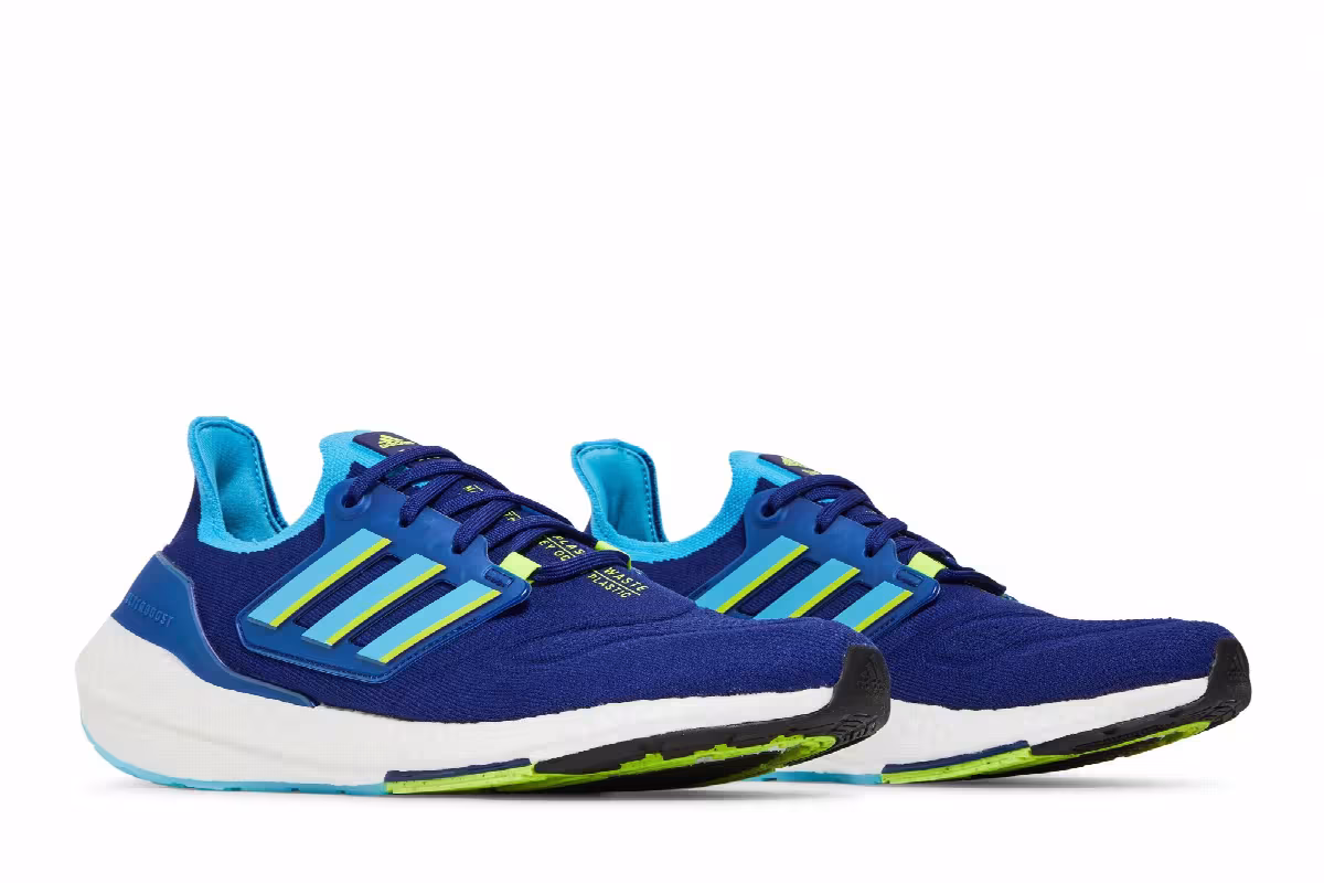 Adidas UltraBoost 22 Legacy Indigo Solar Yellow, view 9