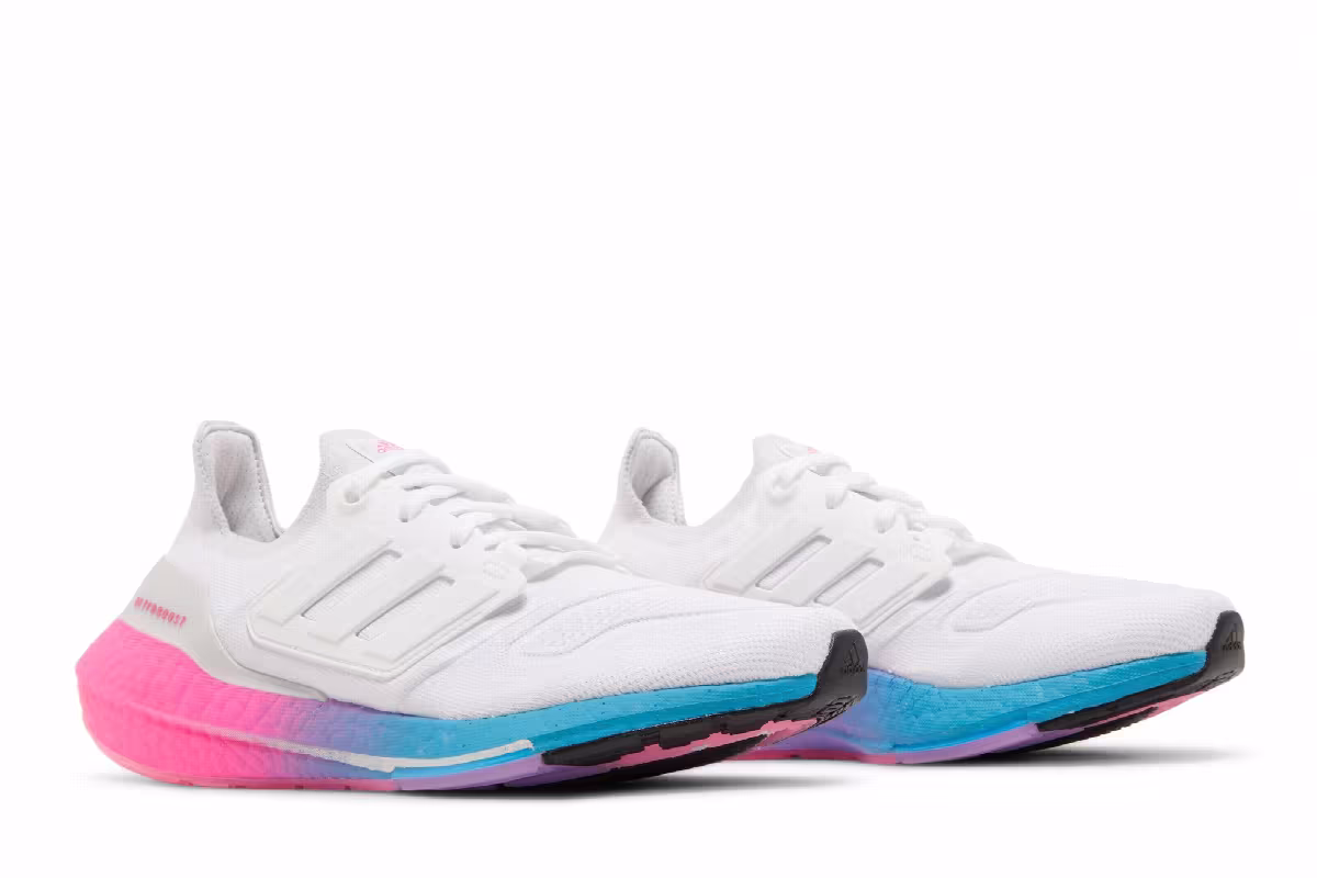 Adidas Women's UltraBoost 22 White Gradient, view 9