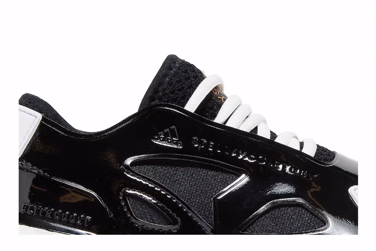 Stella McCartney x adidas Women's UltraBoost 22 Black White, view 3