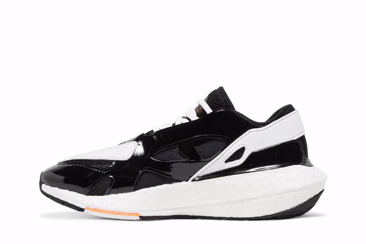 Stella McCartney x adidas Women's UltraBoost 22 Black White, view 4