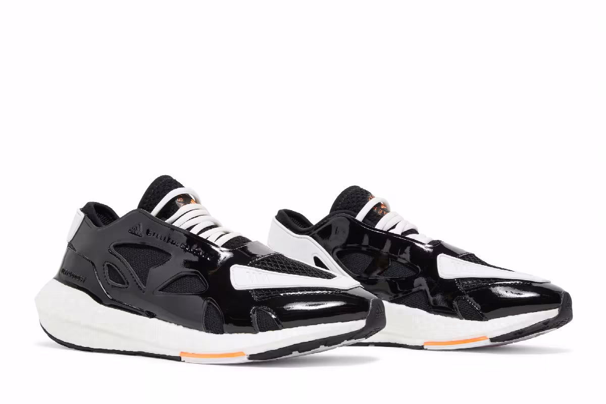 Stella McCartney x adidas Women's UltraBoost 22 Black White, view 9