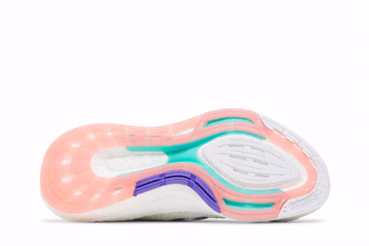 Adidas Women's UltraBoost 22 Heat.RDY White Tint Pulse Mint, view 5