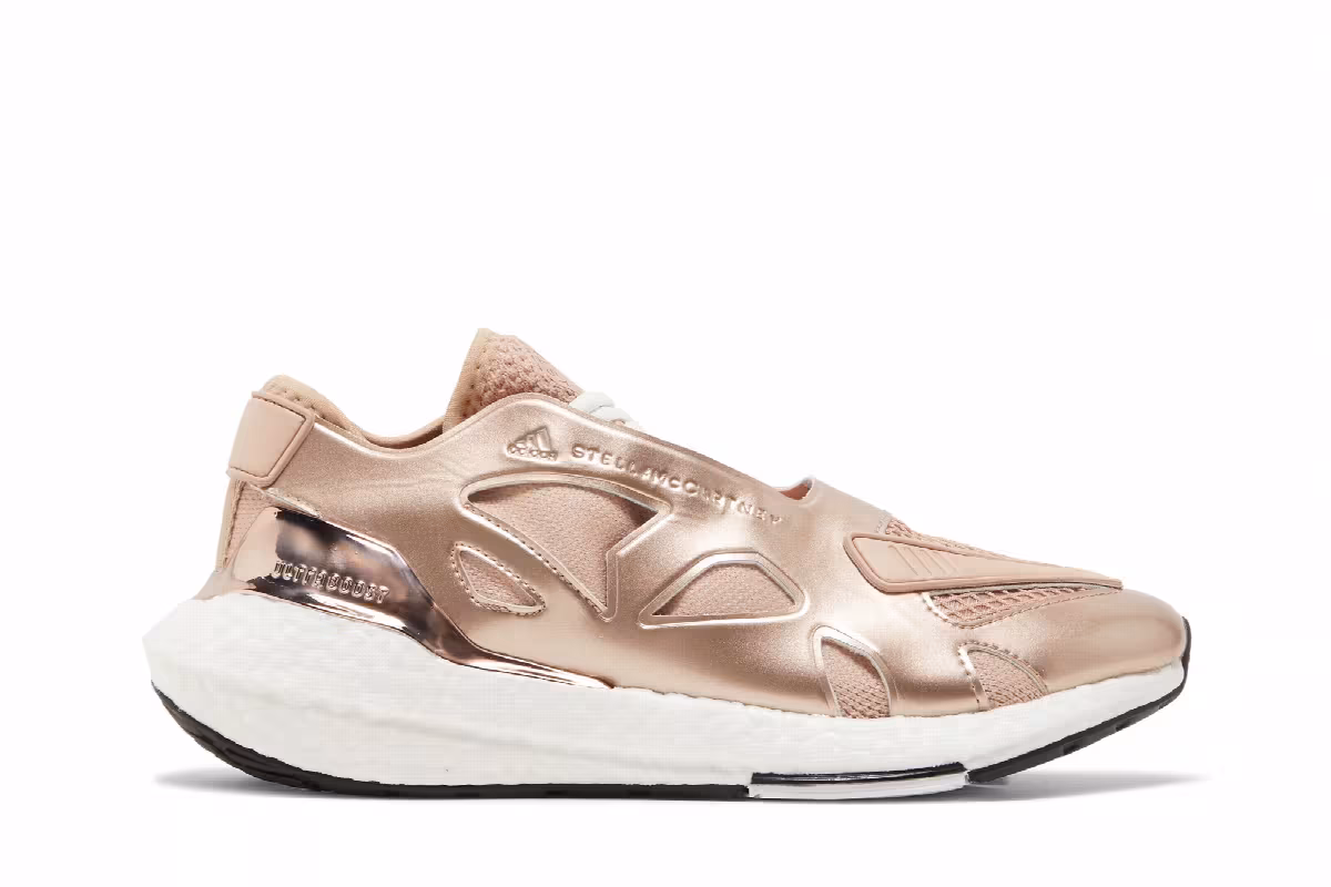 Stella McCartney x adidas Women's UltraBoost 22 Beige White, view 2