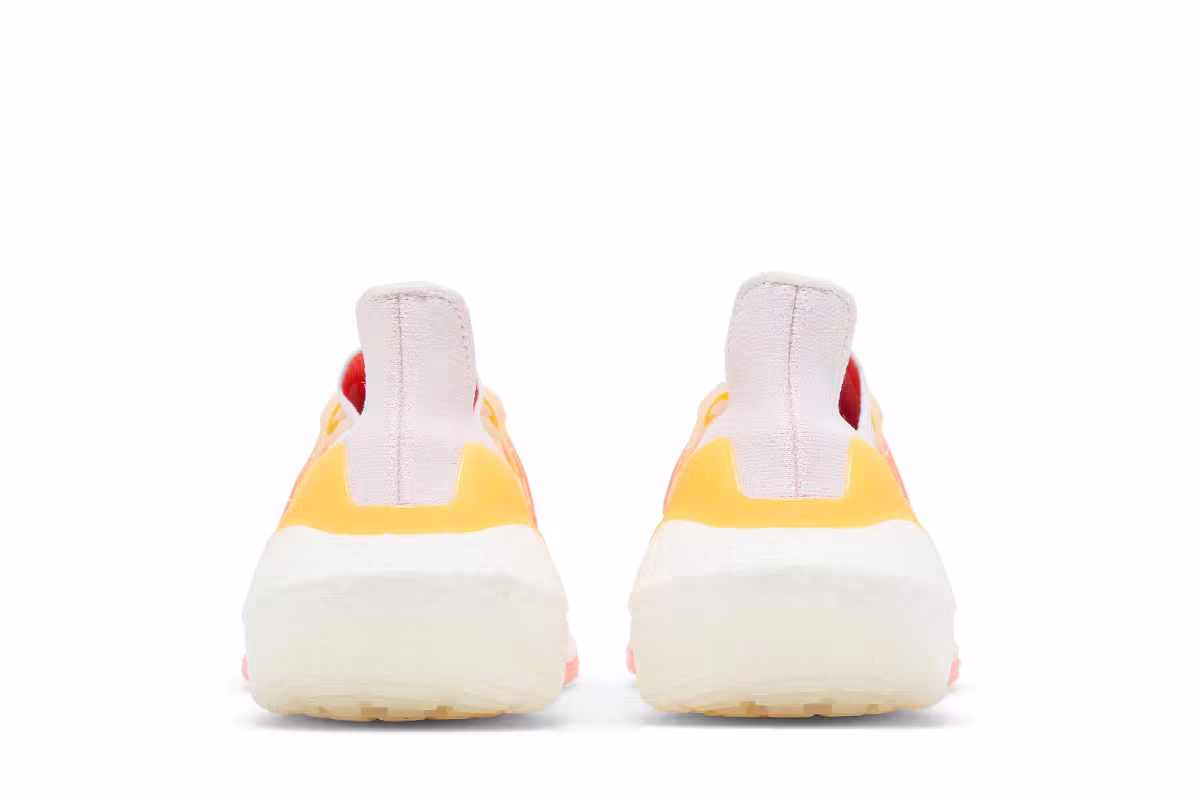 Adidas Women's UltraBoost 22 White Flash Orange, view 7