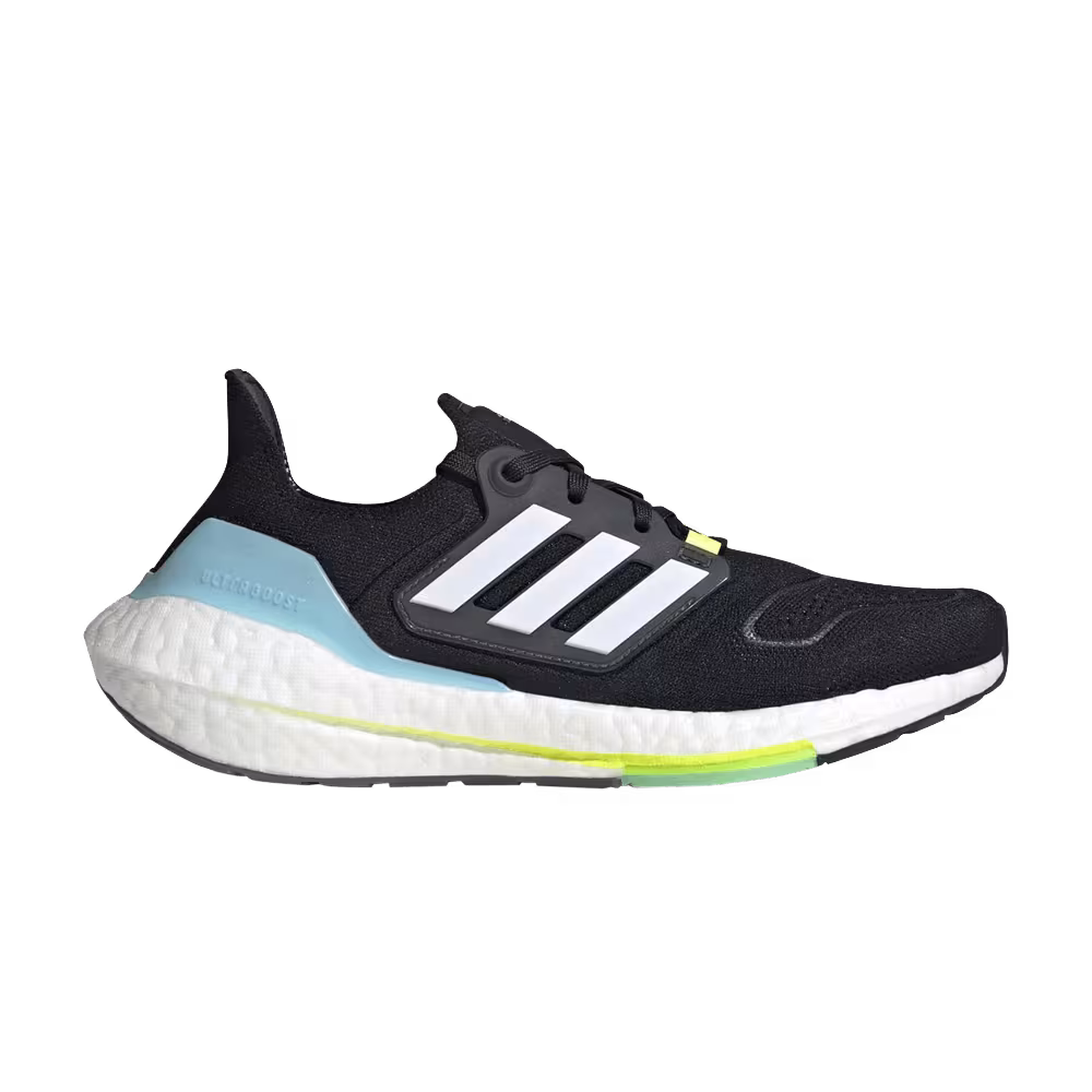Adidas Women's UltraBoost 22 Black Blue Yellow