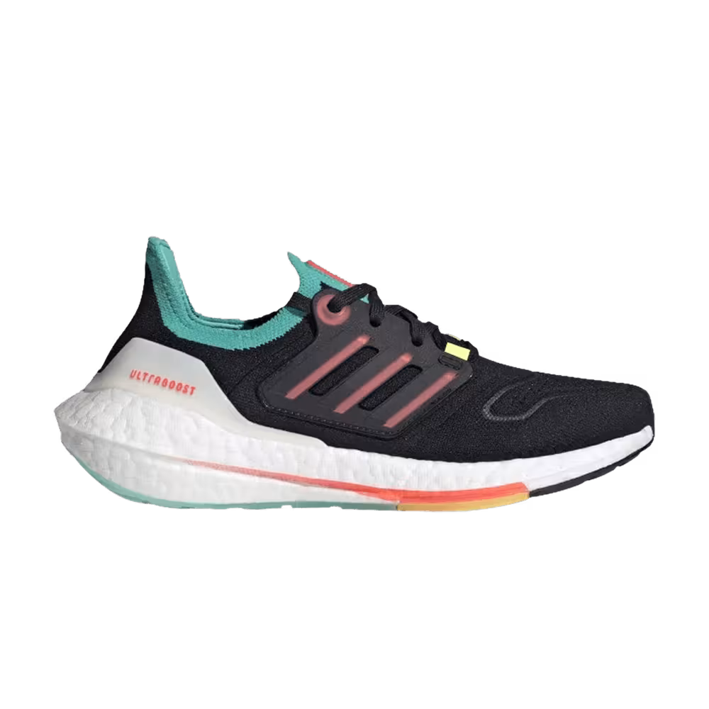 Adidas UltraBoost 22 J Black Turbo Mint