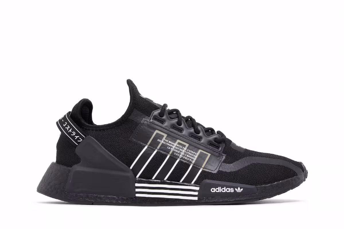 adidas NMD_R1 V2 Black White, view 2