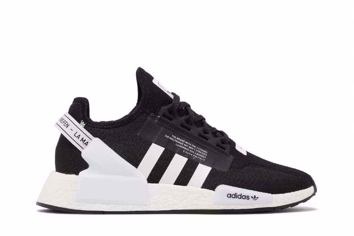 adidas NMD_R1 V2 Core Black White, view 2