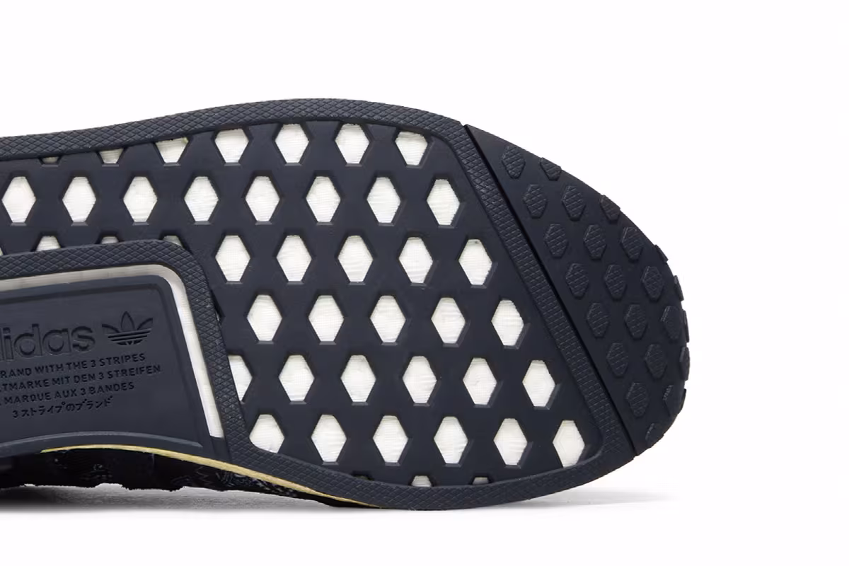 Neighborhood x adidas NMD_R1 Navy Paisley Bandana, view 6