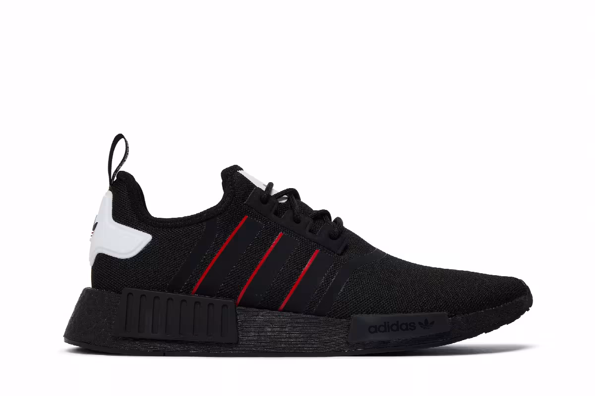 adidas NMD_R1 Black Power Red, view 2