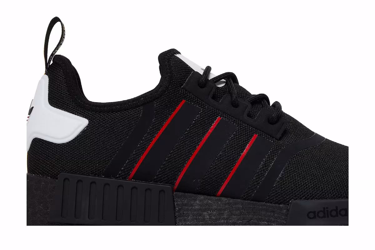 adidas NMD_R1 Black Power Red, view 3