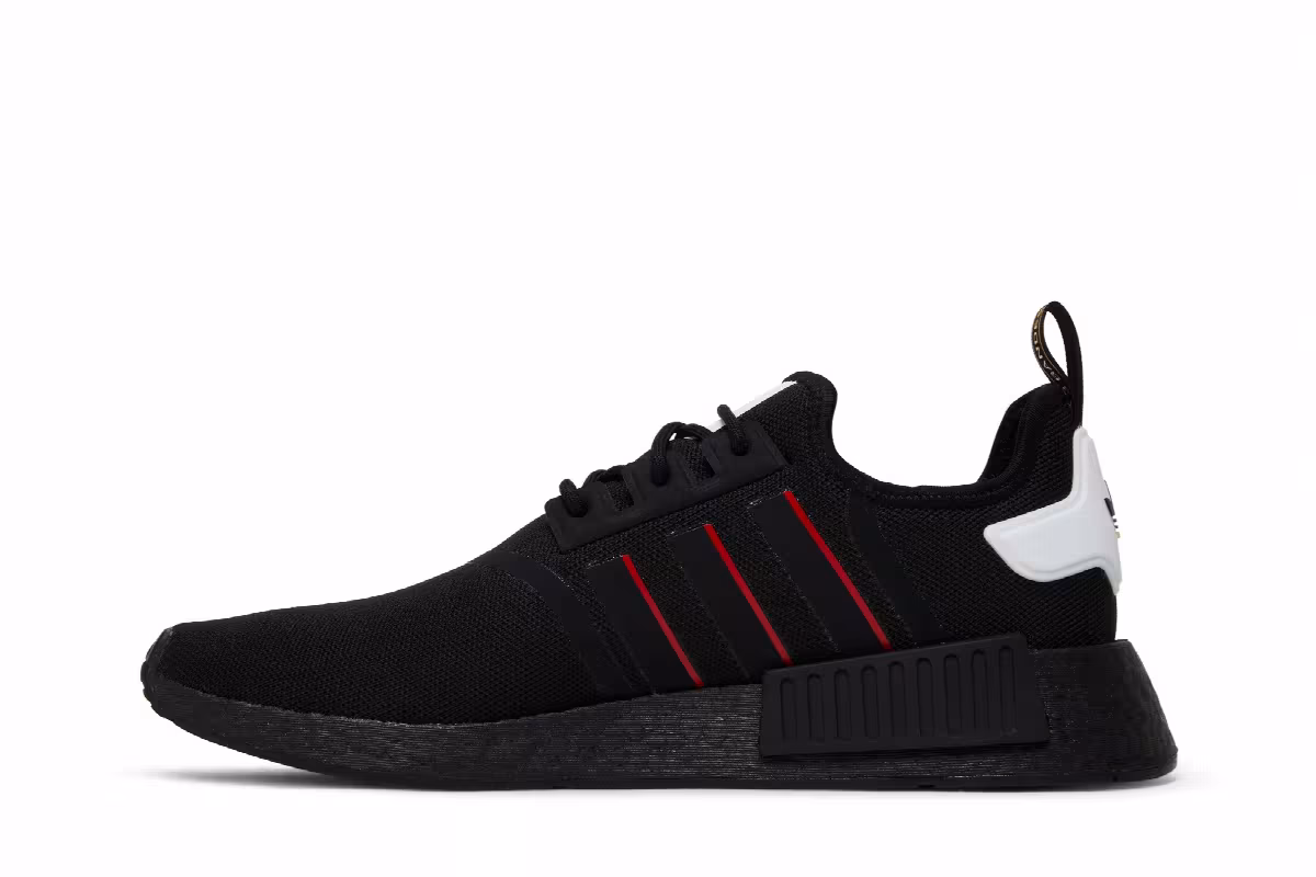 adidas NMD_R1 Black Power Red, view 4