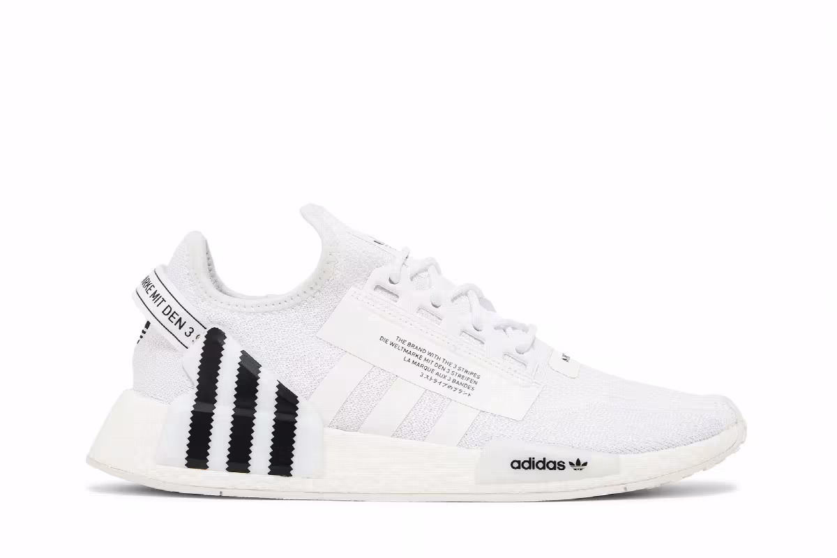 adidas NMD_R1 V2 White Black, view 2