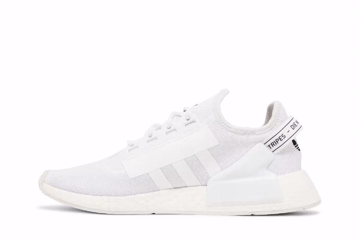 adidas NMD_R1 V2 White Black, view 4