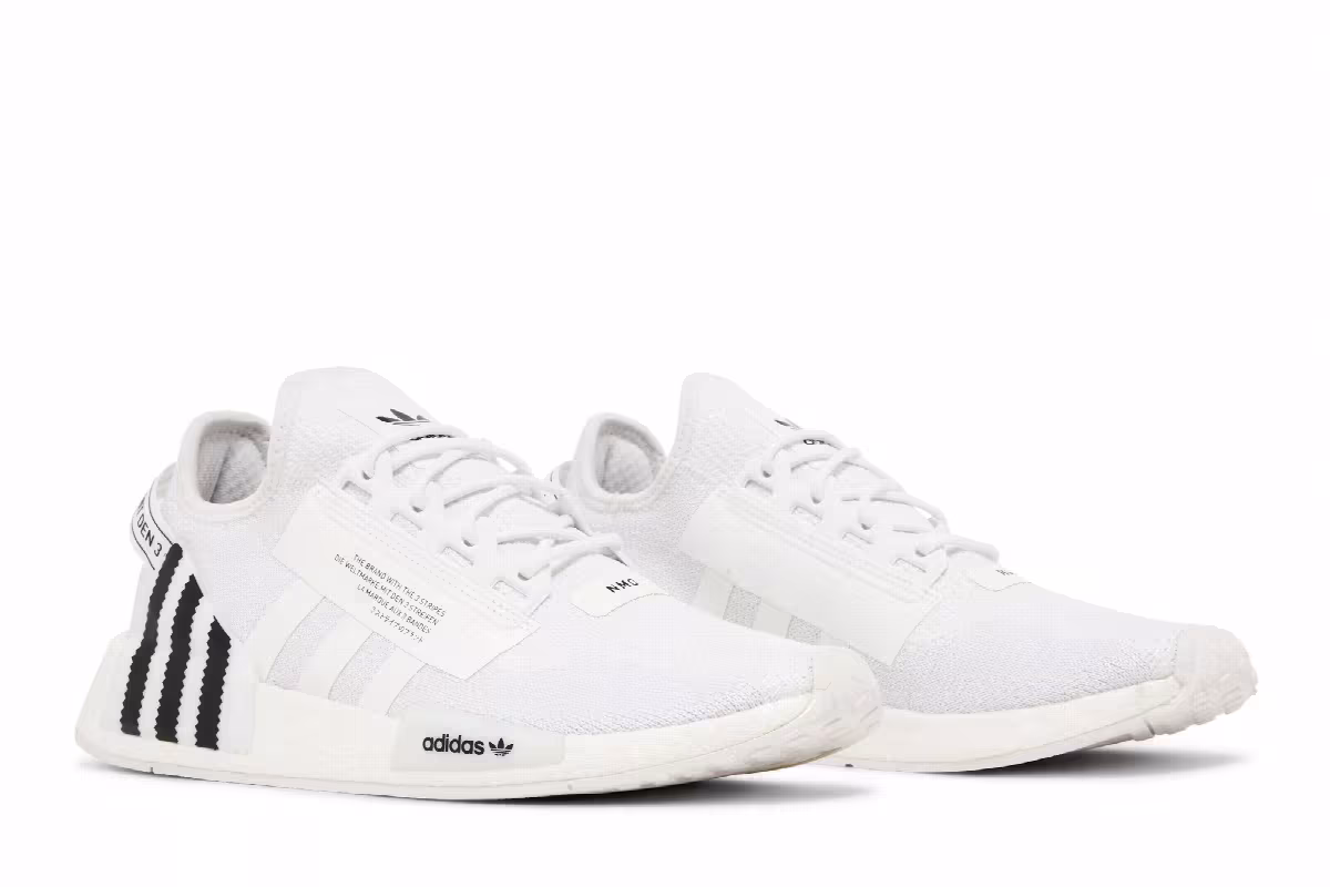 adidas NMD_R1 V2 White Black, view 9