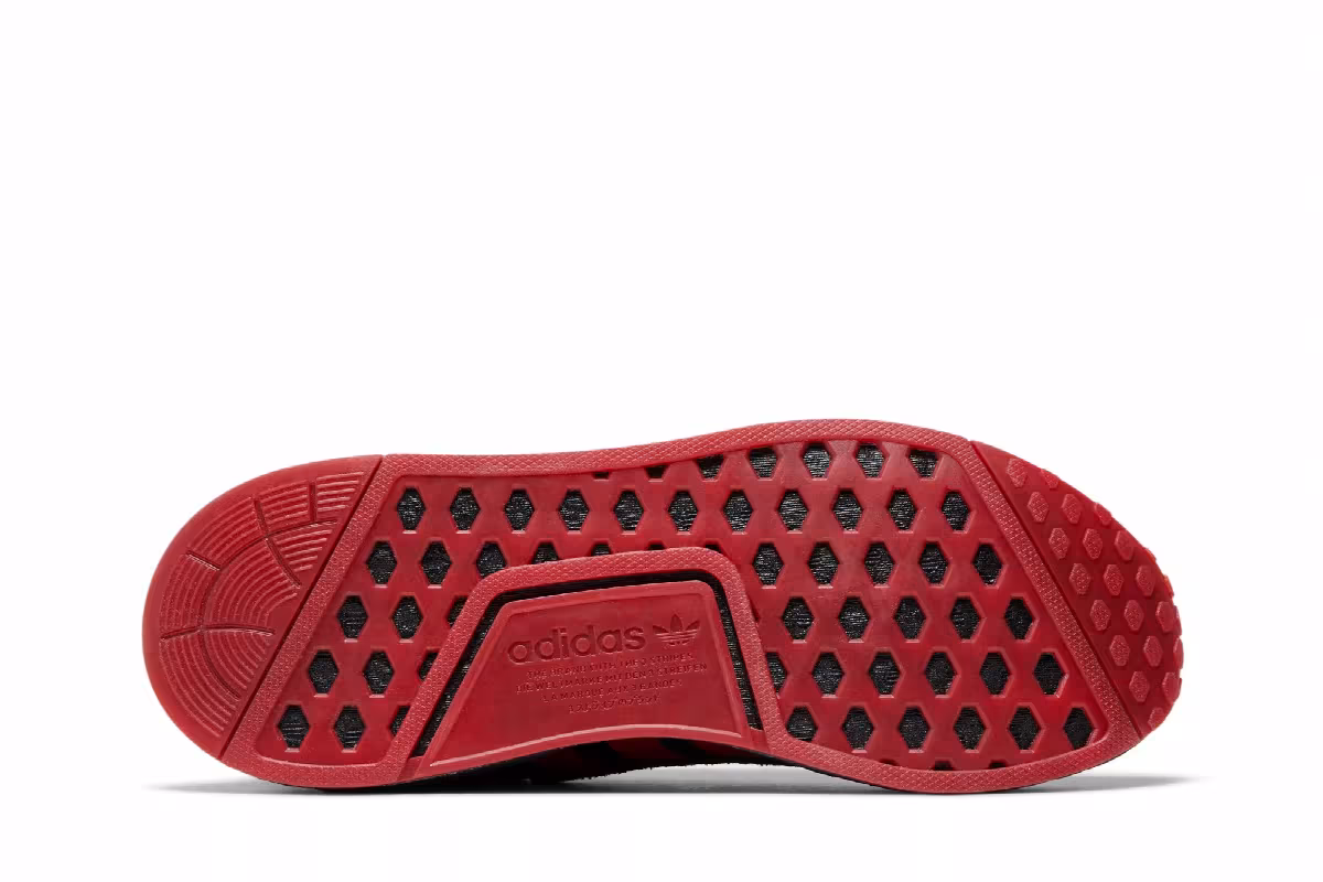 adidas NMD_R1 V2 Black Vivid Red, view 5