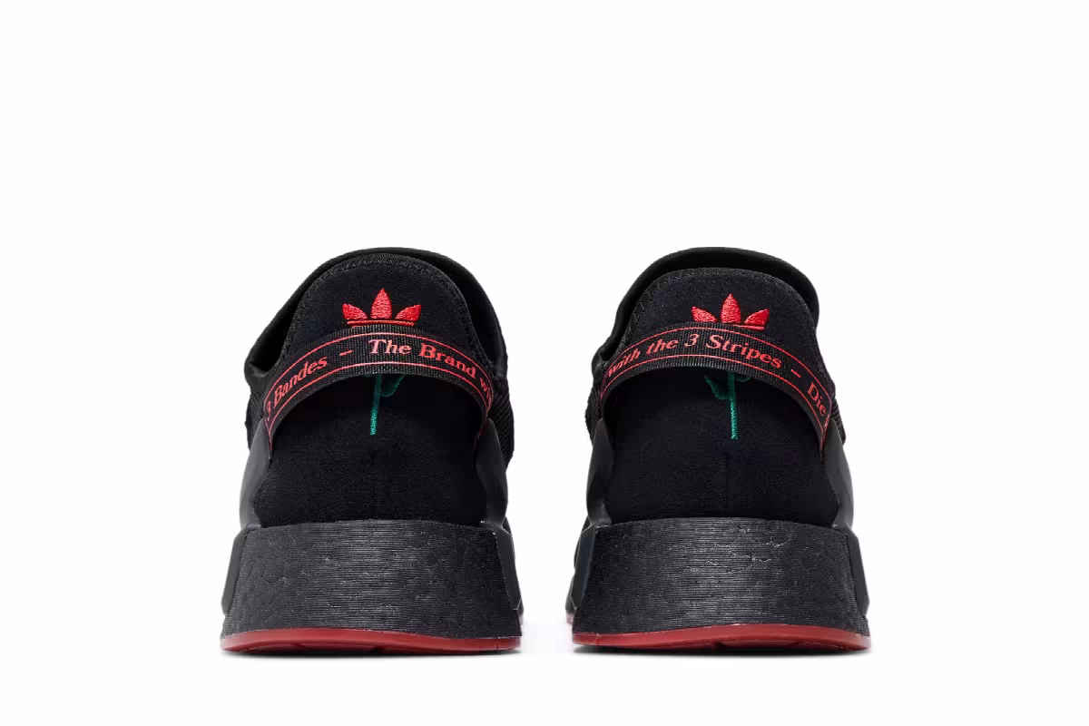 adidas NMD_R1 V2 Black Vivid Red, view 7