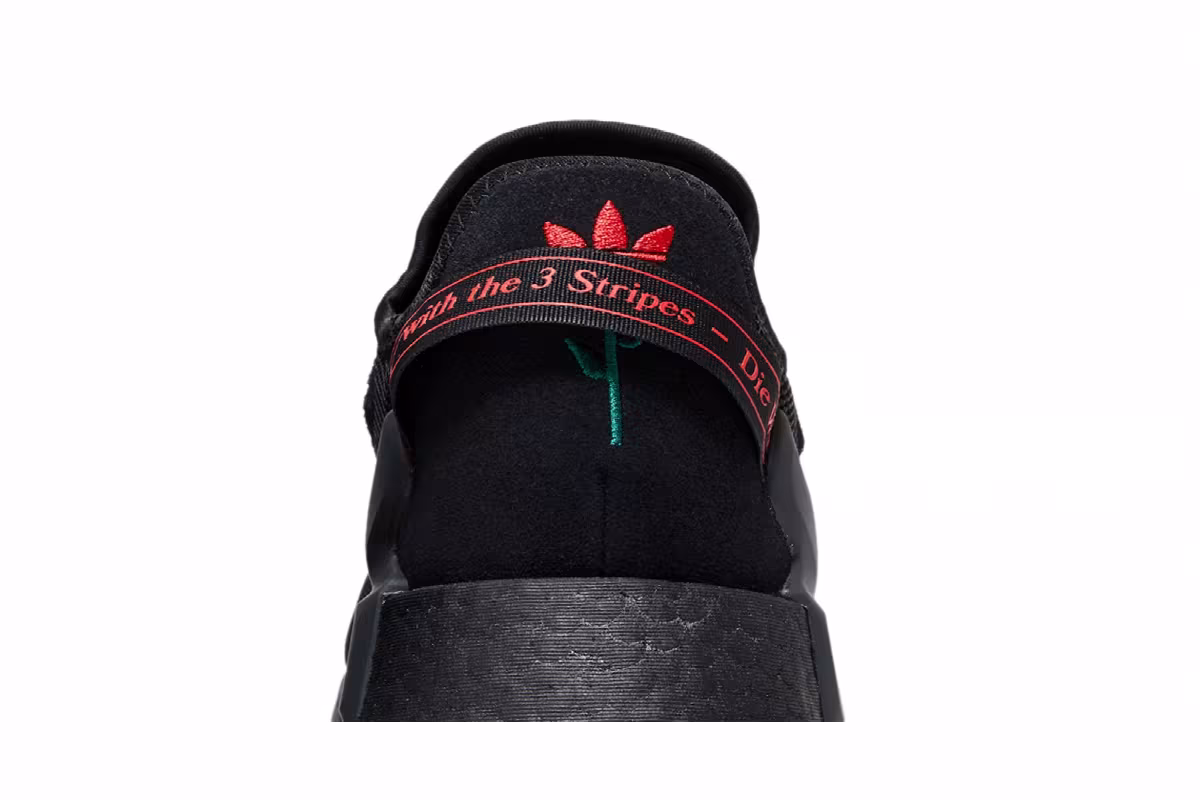 adidas NMD_R1 V2 Black Vivid Red, view 8