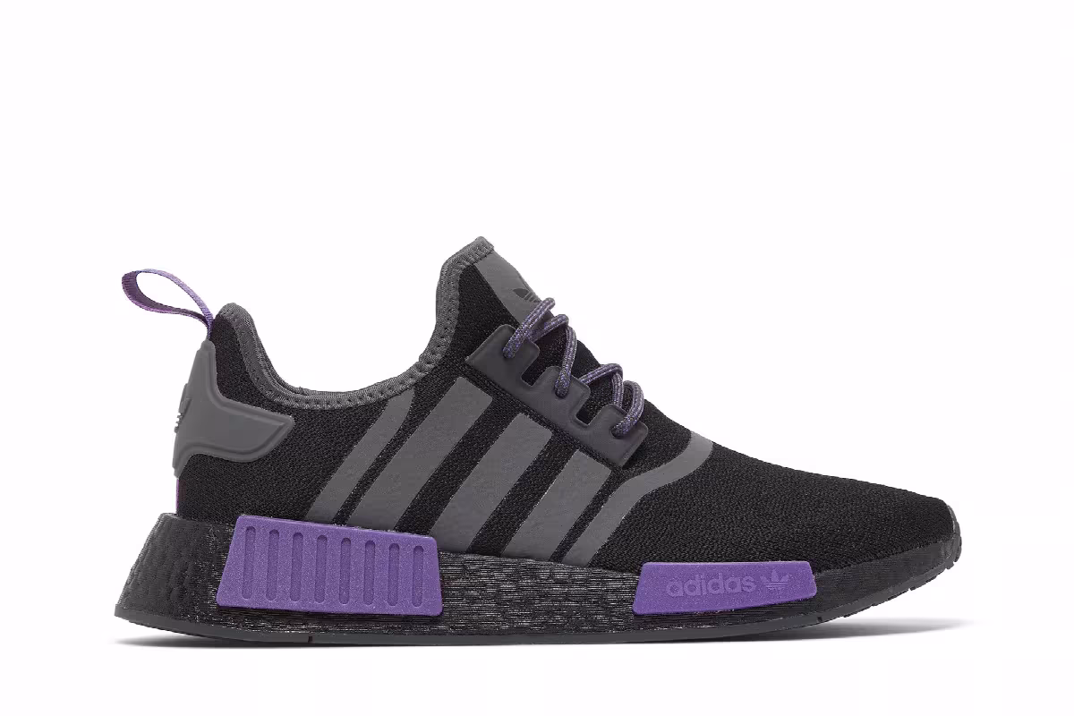 adidas NMD_R1 Black Active Purple, view 2