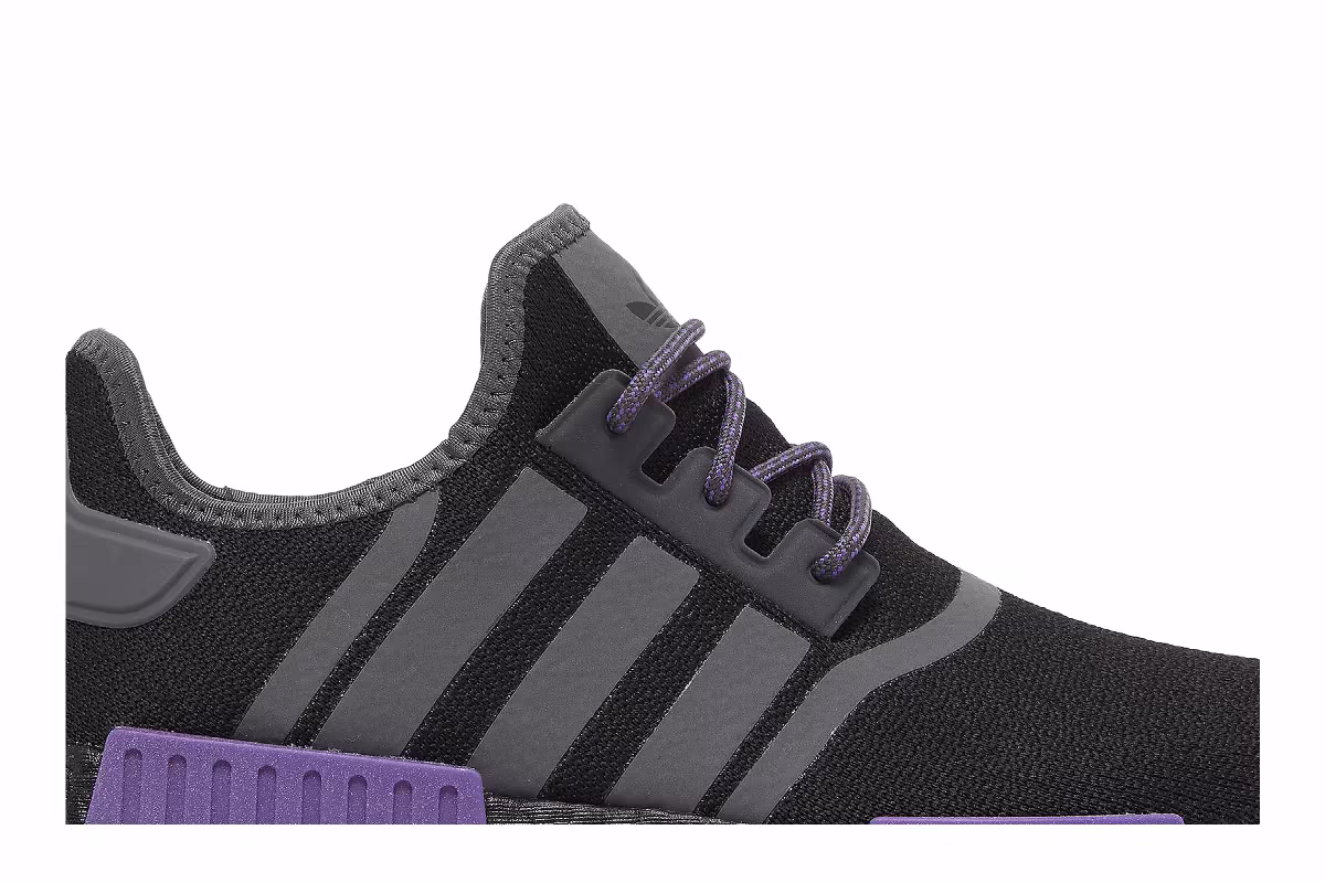 adidas NMD_R1 Black Active Purple, view 3