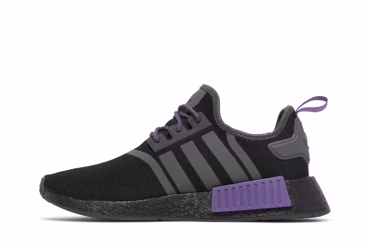 adidas NMD_R1 Black Active Purple, view 4