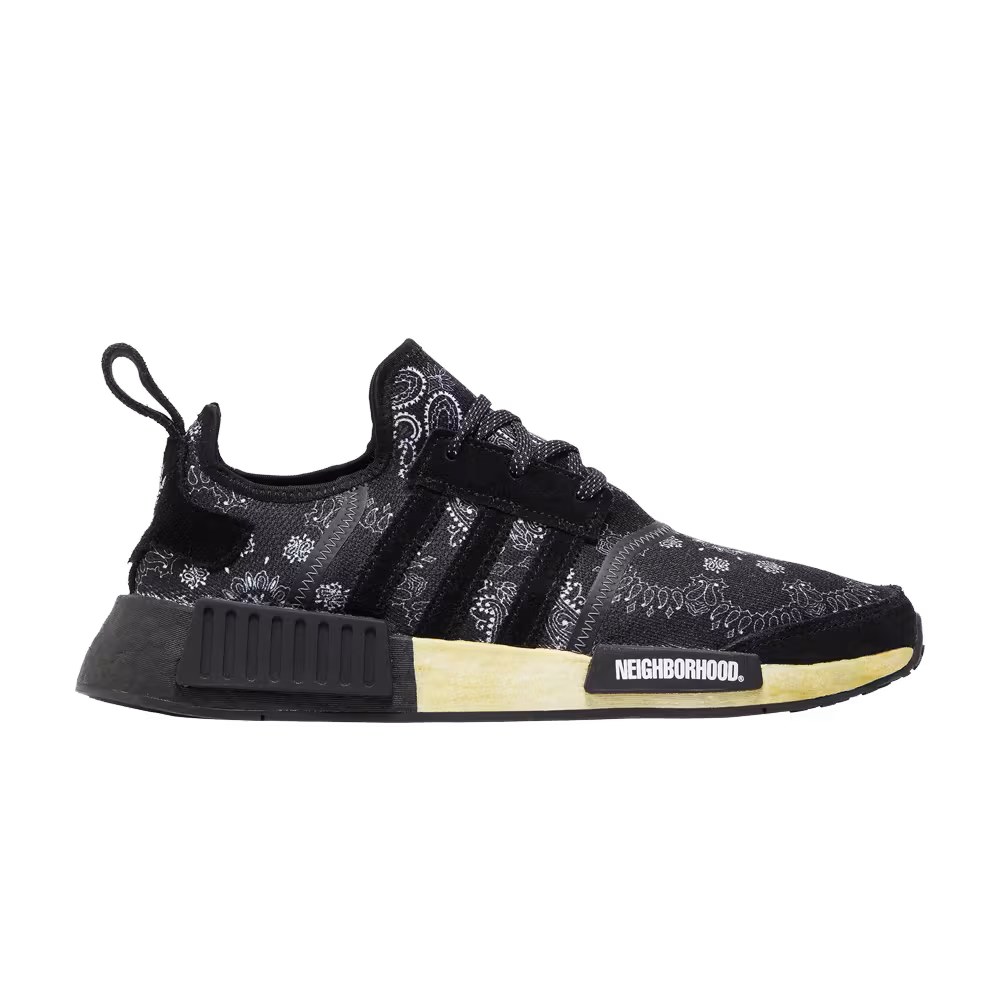 Neighborhood x adidas NMD_R1 Black Paisley Bandana