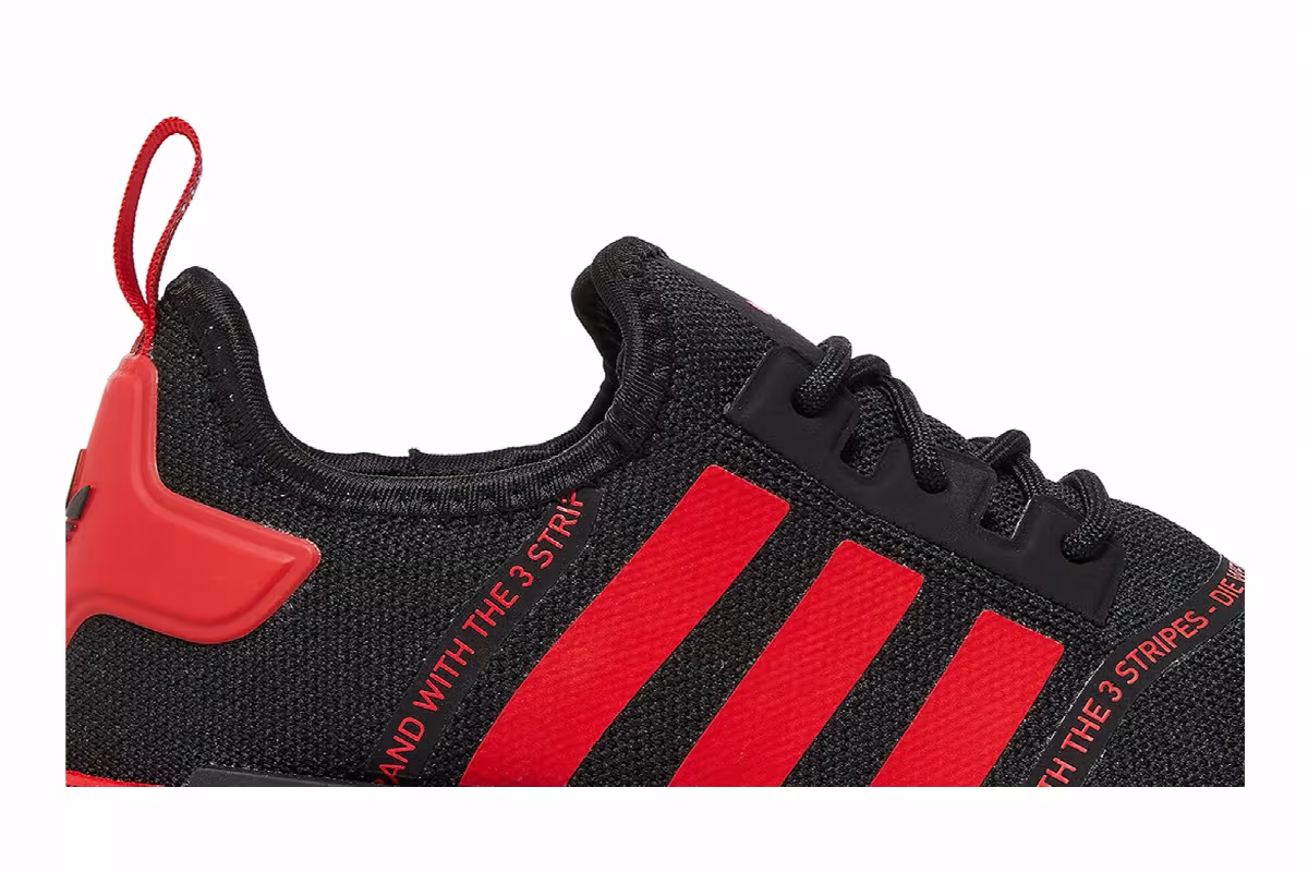 adidas NMD_R1 Black Vivid Red, view 3