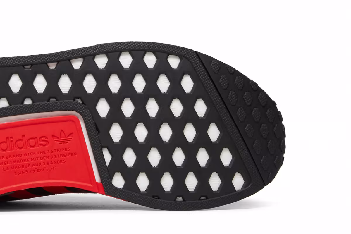 adidas NMD_R1 Black Vivid Red, view 6