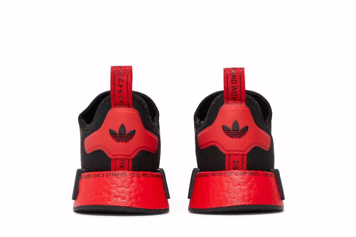adidas NMD_R1 Black Vivid Red, view 7