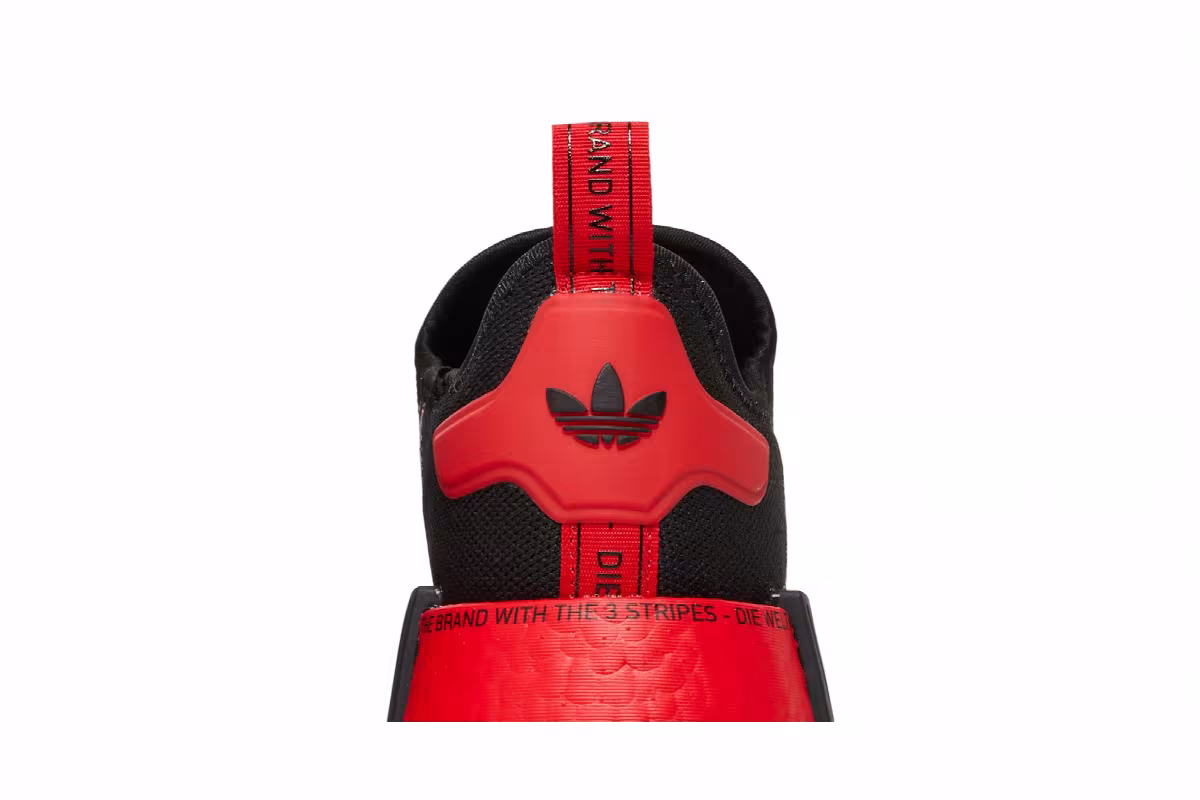 adidas NMD_R1 Black Vivid Red, view 8