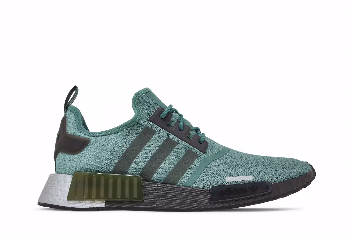 adidas NMD_R1 Tech Emerald Black, view 2
