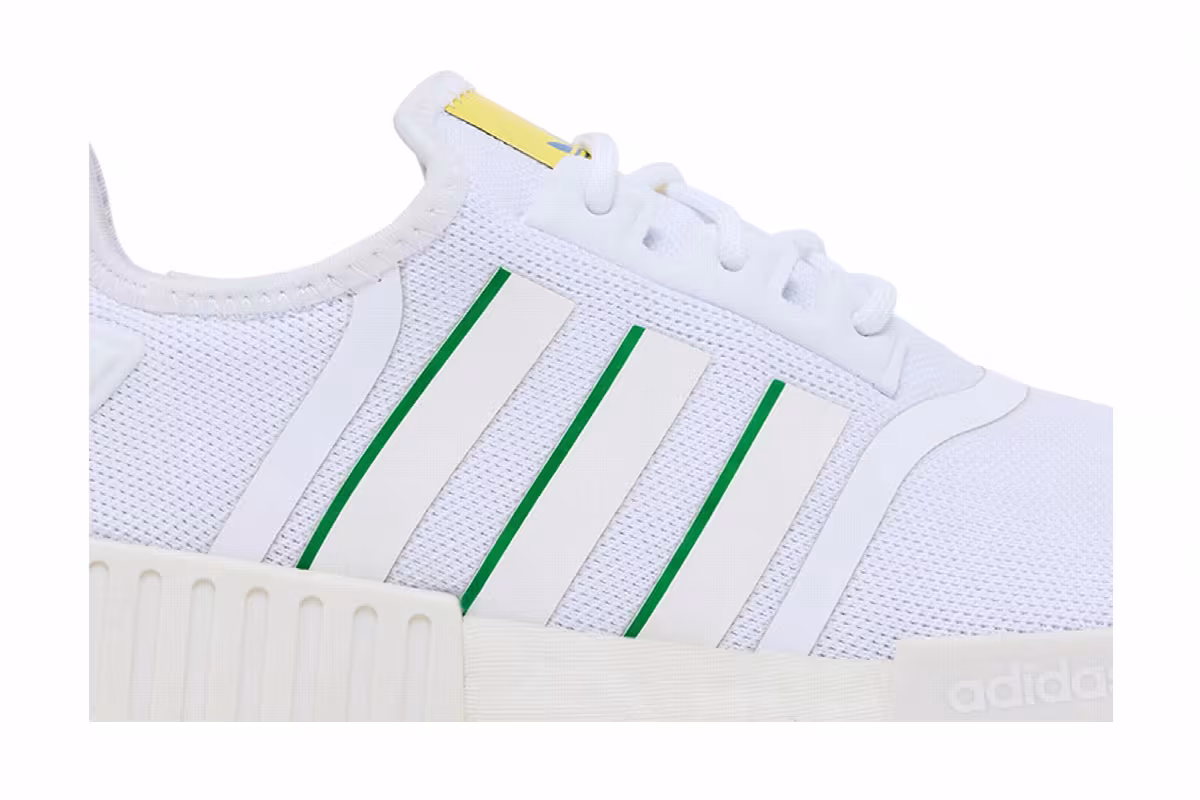 adidas NMD_R1 White Green, view 3