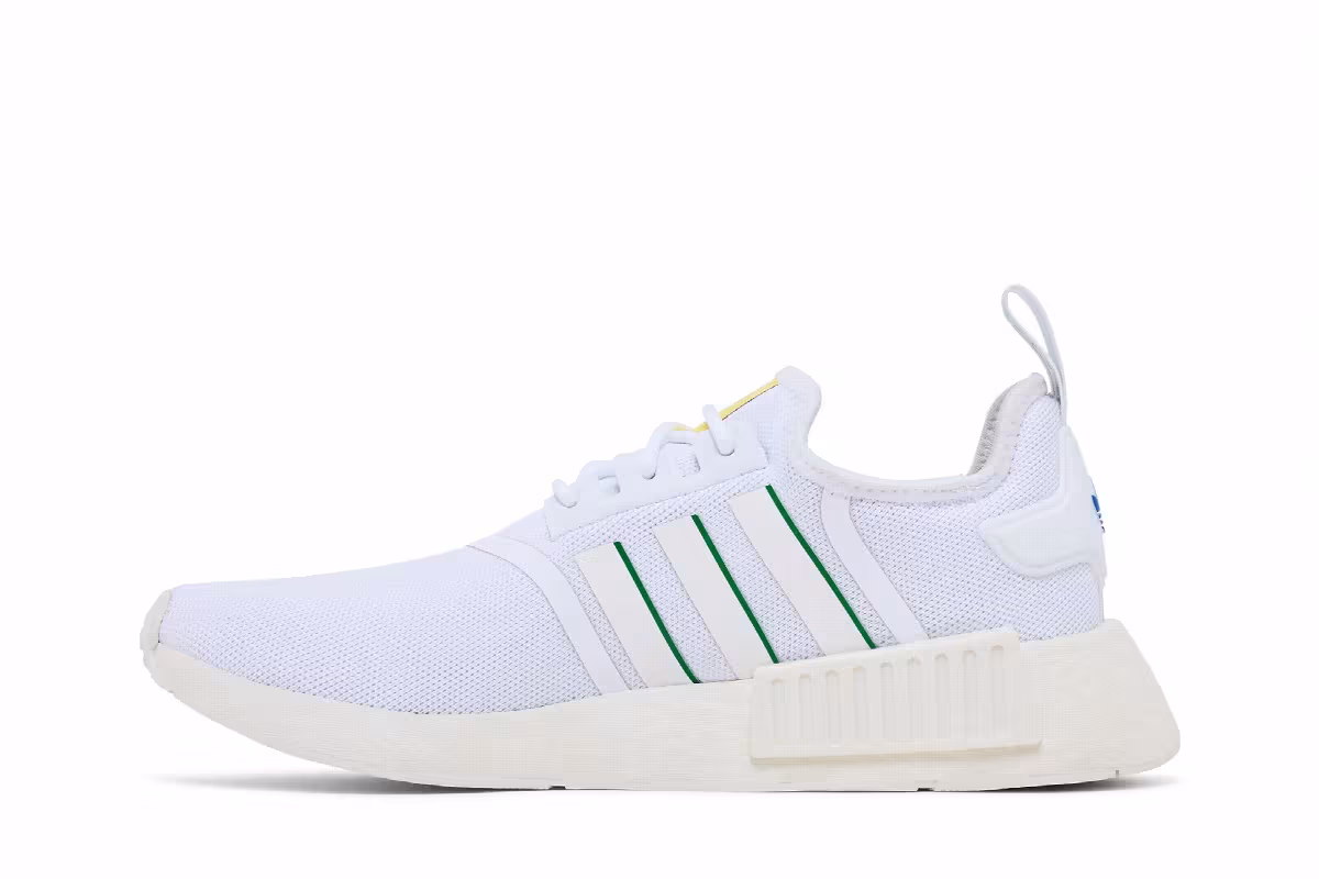 adidas NMD_R1 White Green, view 4