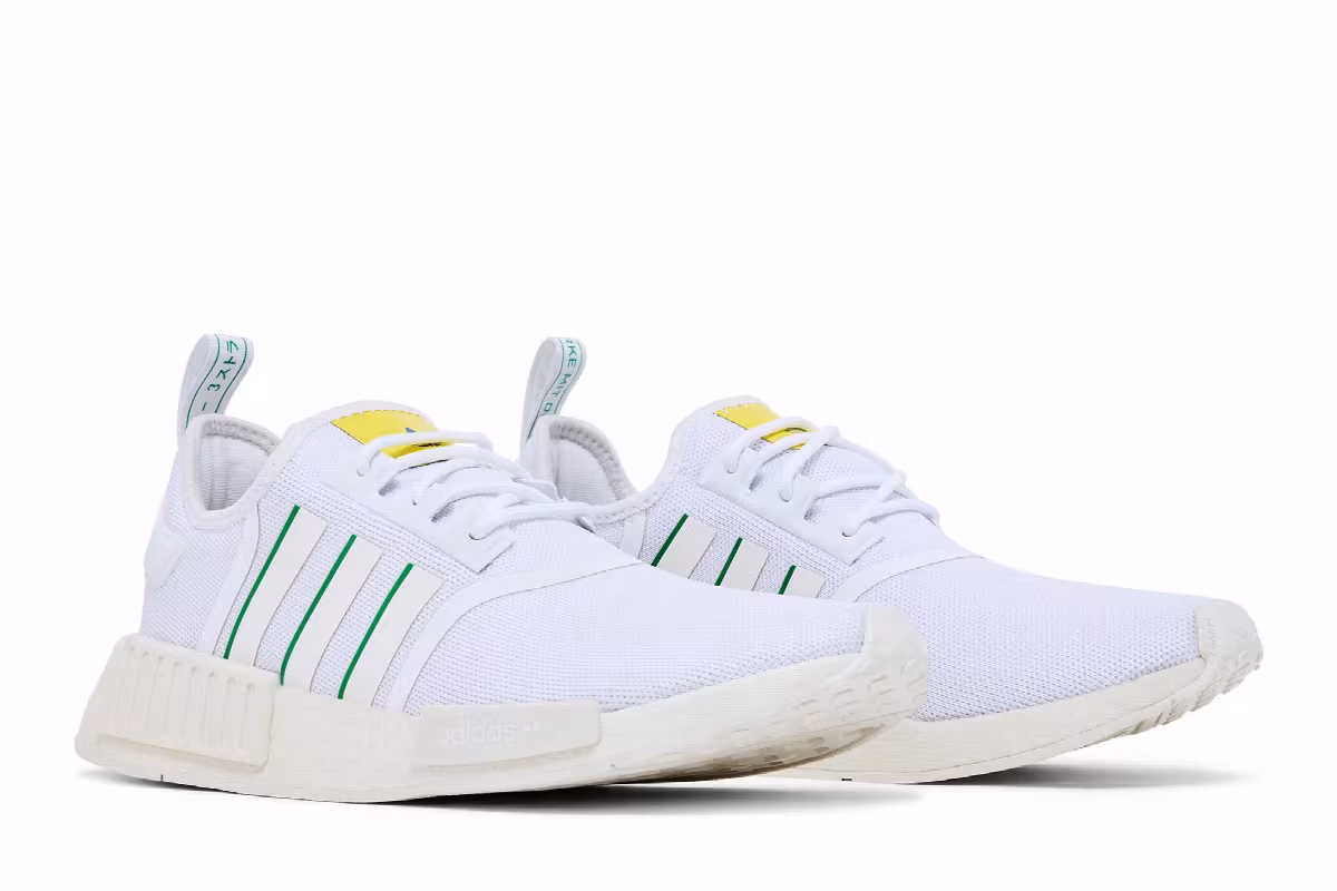 adidas NMD_R1 White Green, view 9