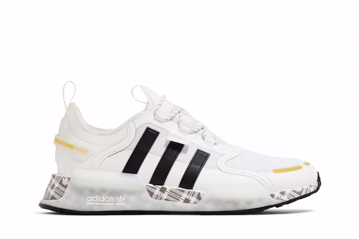 Adidas NMD_R1 V3 White Gold Plaid, view 2
