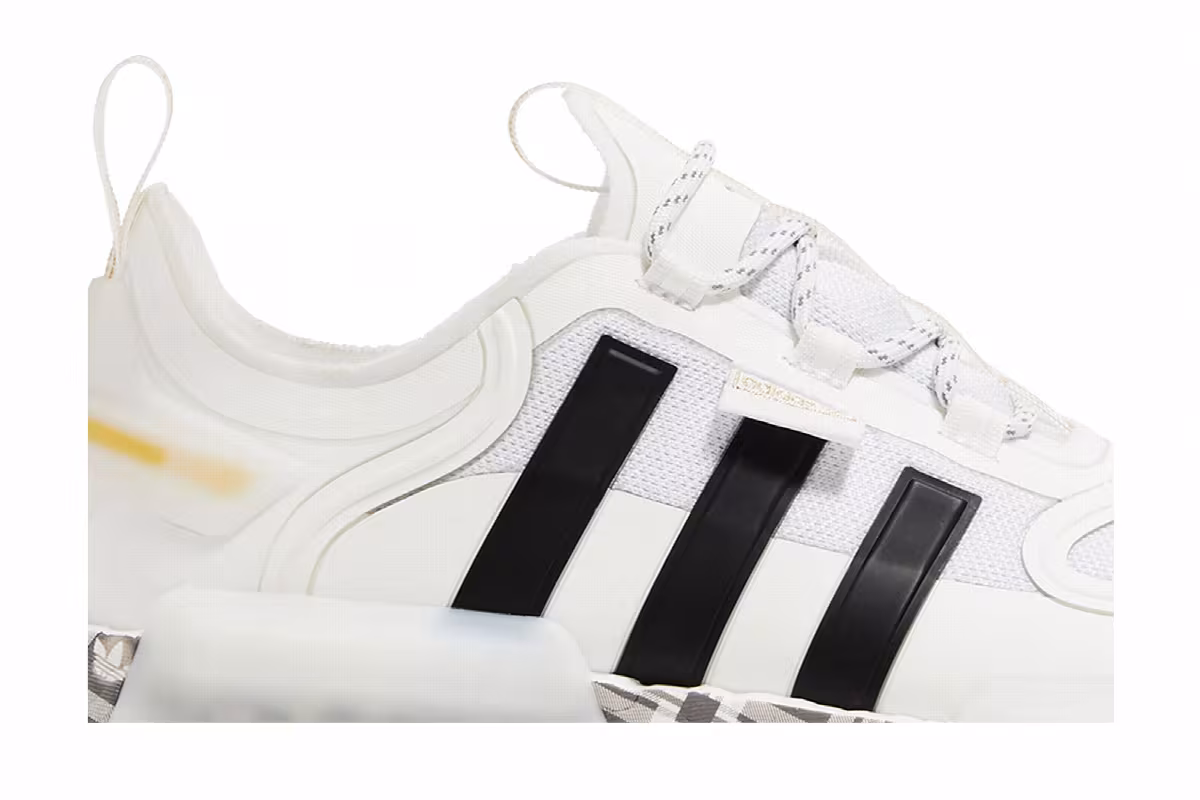 Adidas NMD_R1 V3 White Gold Plaid, view 3