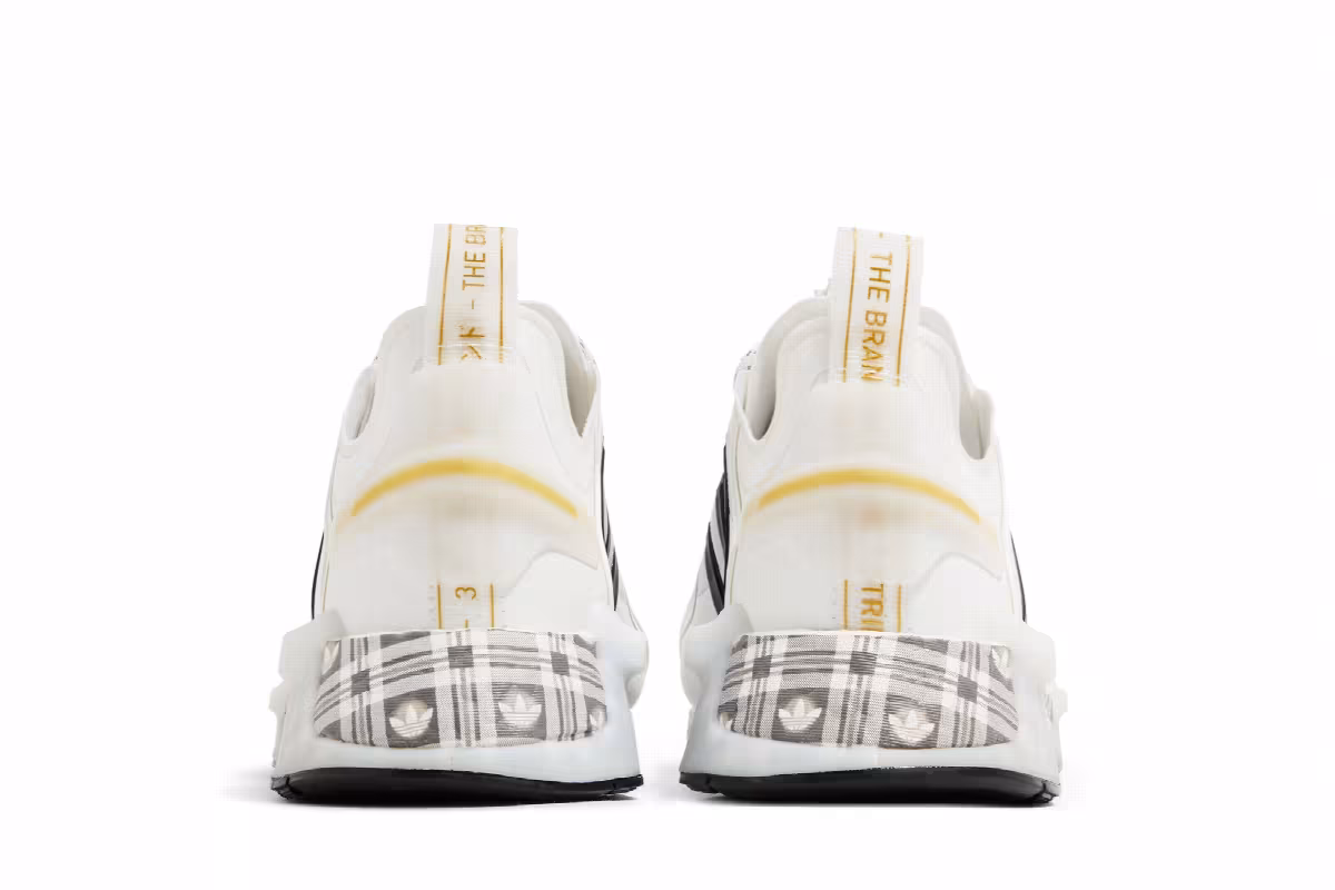 Adidas NMD_R1 V3 White Gold Plaid, view 7