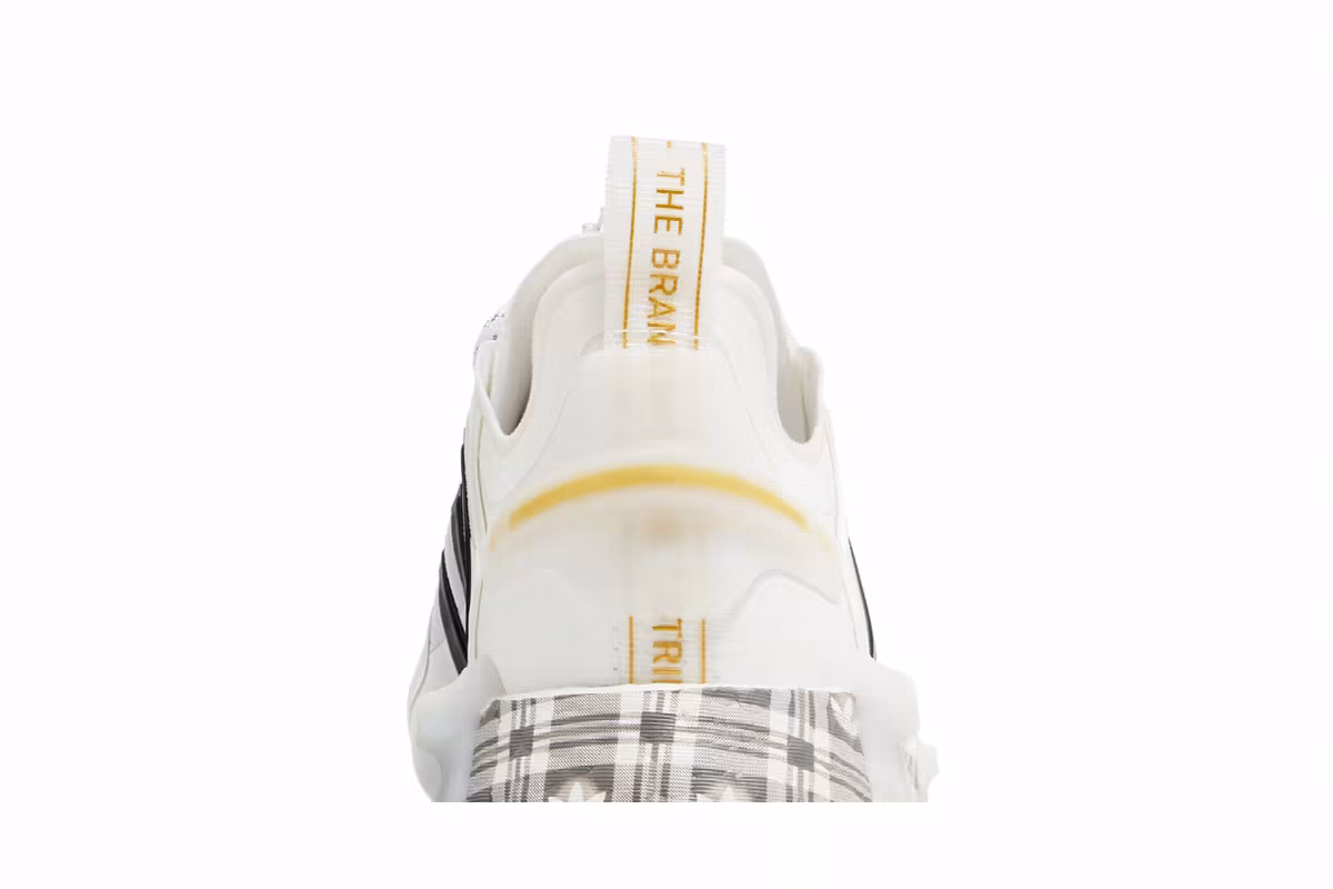 Adidas NMD_R1 V3 White Gold Plaid, view 8