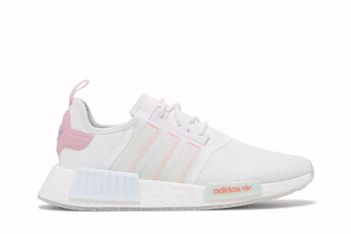 adidas Women's NMD_R1 White Acid Red, view 2