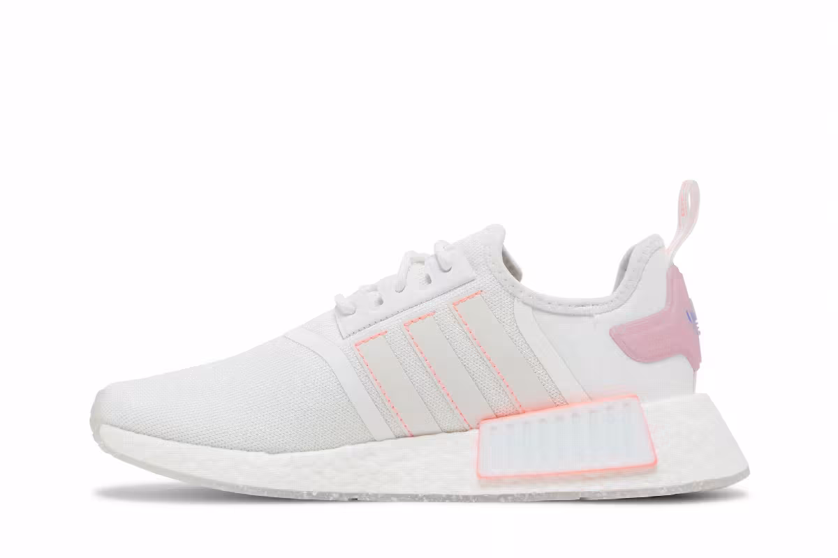 adidas Women's NMD_R1 White Acid Red, view 4