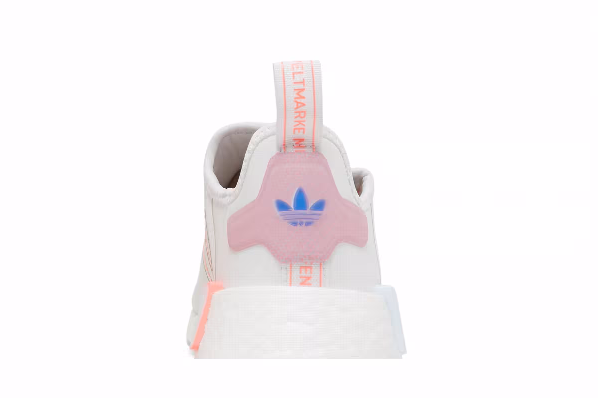 adidas Women's NMD_R1 White Acid Red, view 8