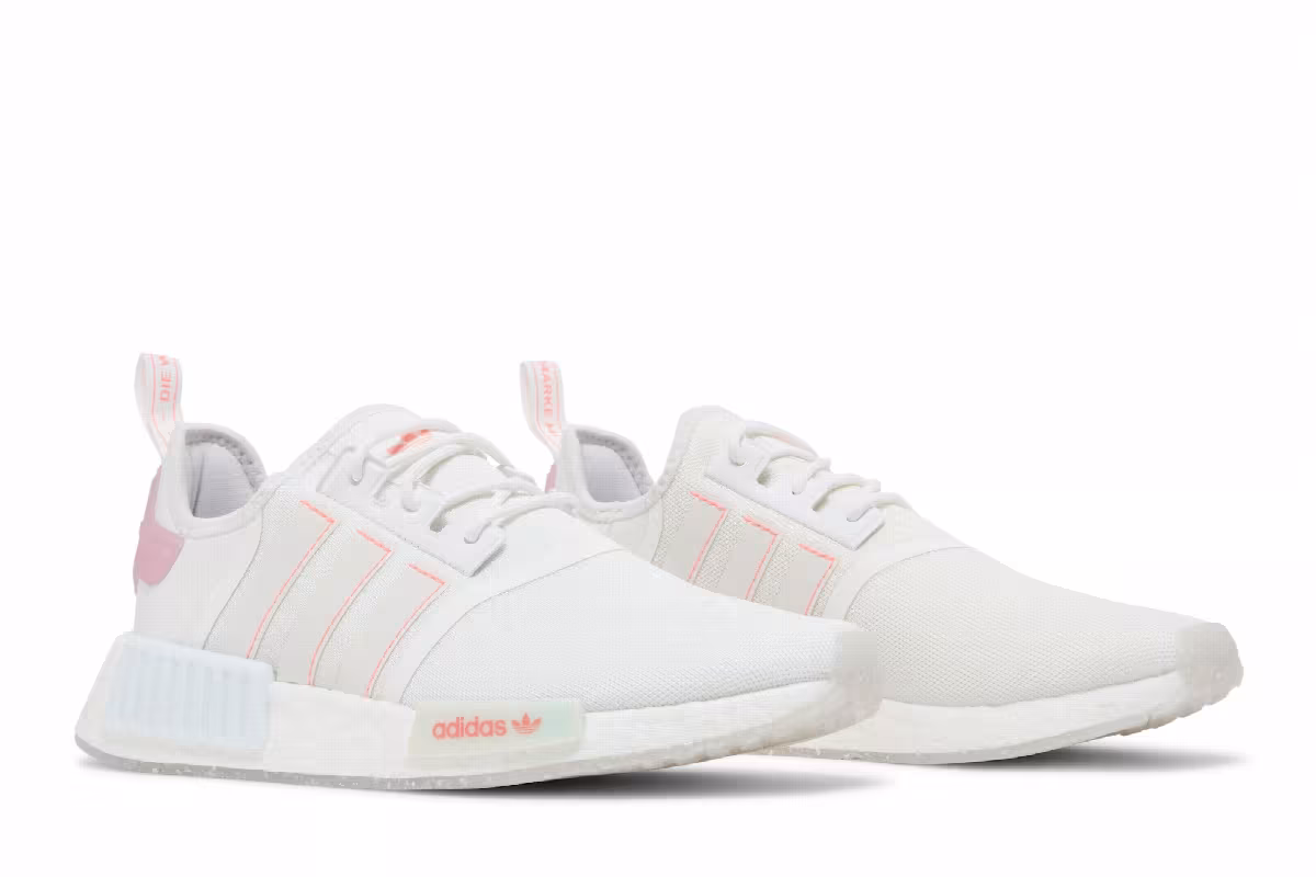 adidas Women's NMD_R1 White Acid Red, view 9