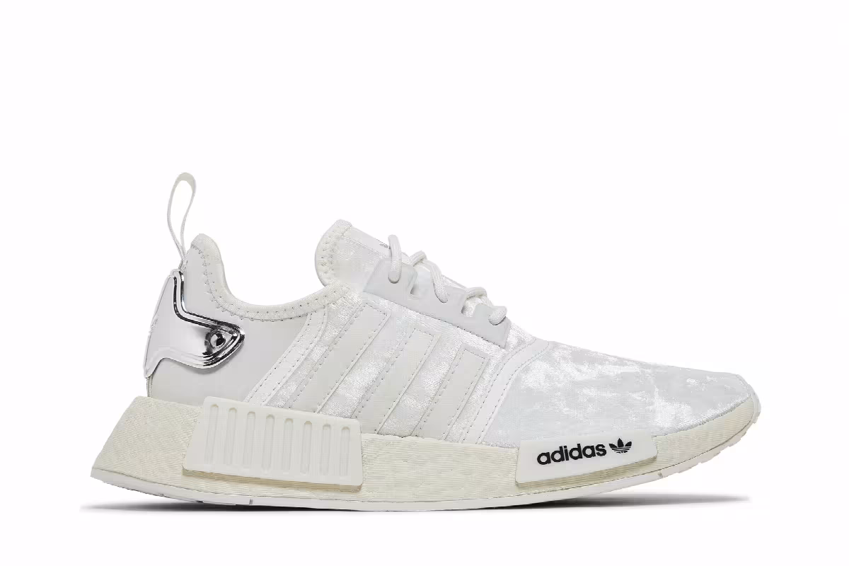 adidas Women's NMD_R1 White Silver Metallic, view 2