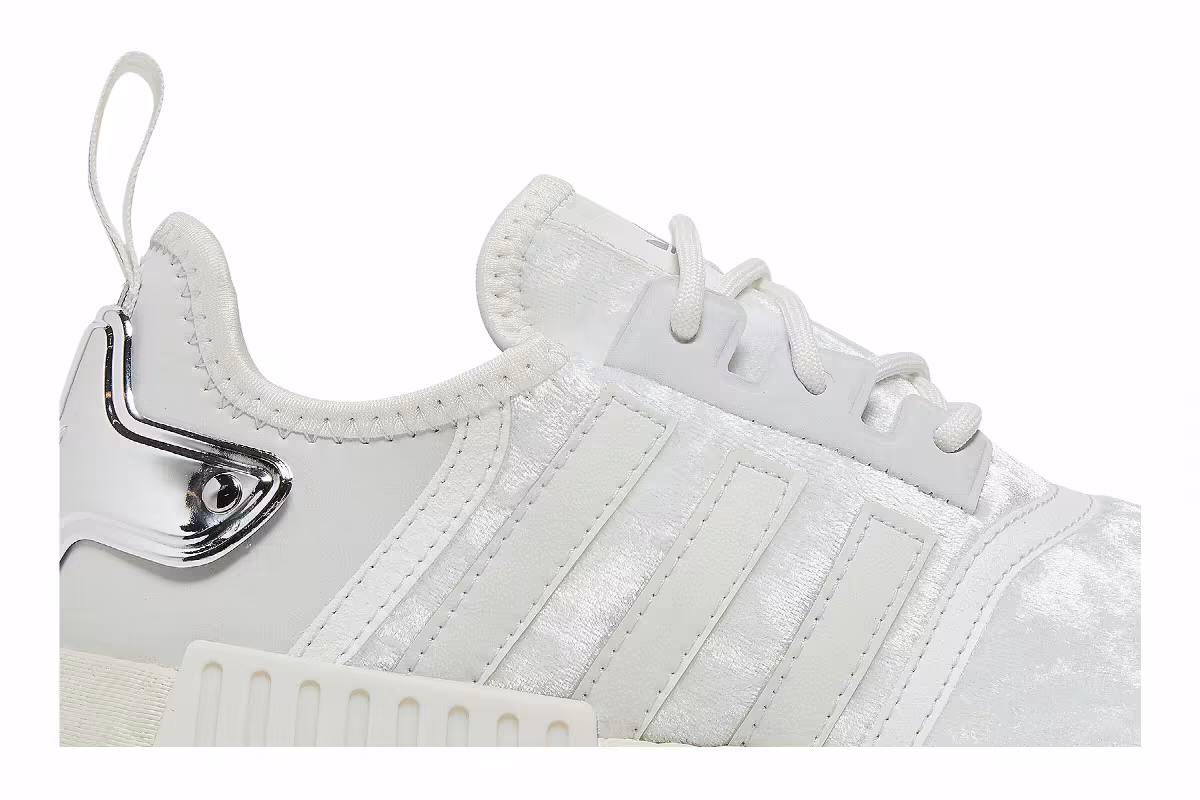 adidas Women's NMD_R1 White Silver Metallic, view 3