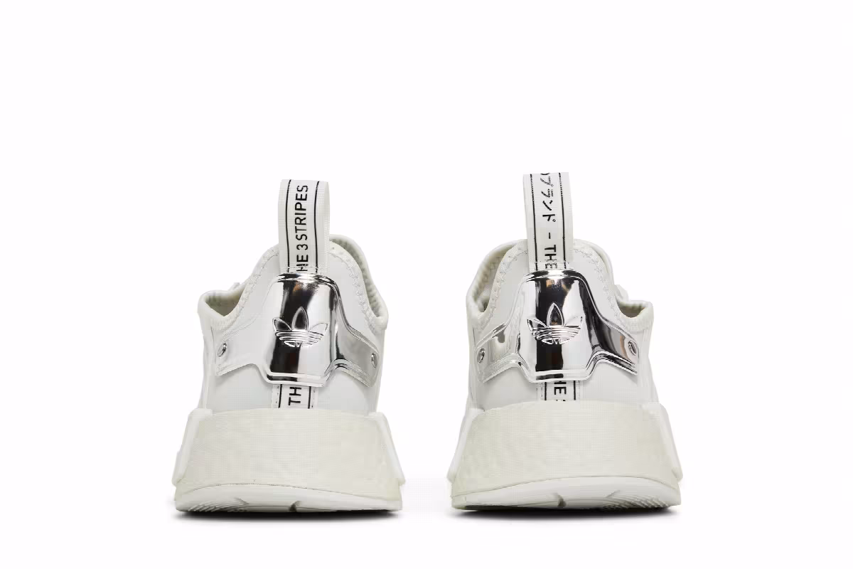 adidas Women's NMD_R1 White Silver Metallic, view 7